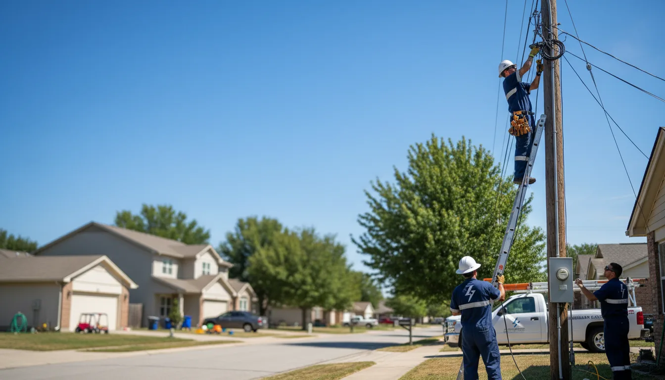 Residential electrician providing installation services in Tulsa, OK